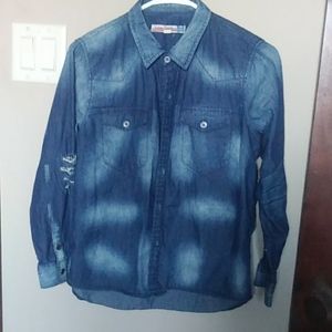 Denim long sleeve shirt